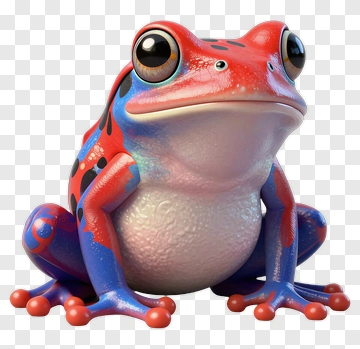 Colorful Frog PNG