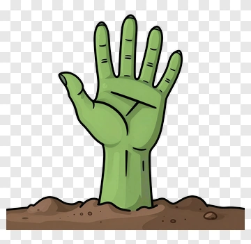 Zombie Hand Emerging From Earth PNG