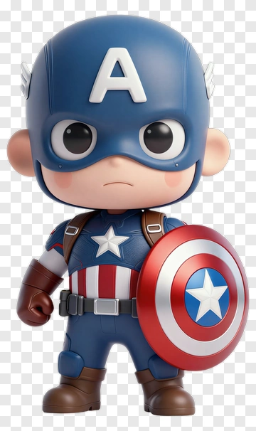 Captain America Figurine PNG