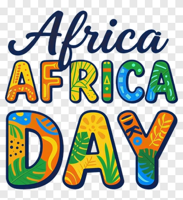 Africa Day Text Design PNG