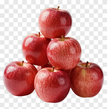Fresh Red Apples PNG