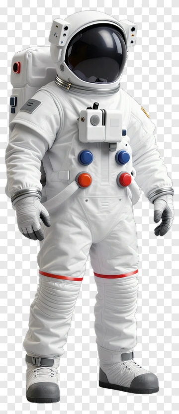 Astronaut In White Spacesuit PNG