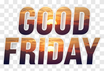 Good Friday Text Design PNG