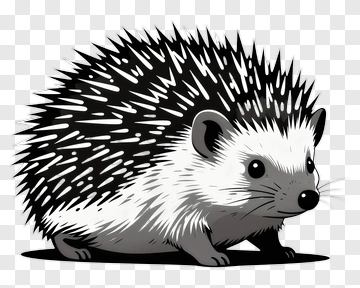 Hedgehog Illustration PNG