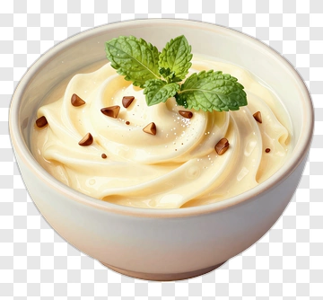Creamy Dessert With Mint And Chocolate PNG
