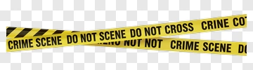 Yellow Crime Scene Tape PNG