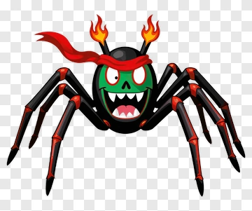 Pirate Spider Monster PNG