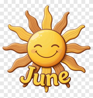 Smiling Sun For June PNG