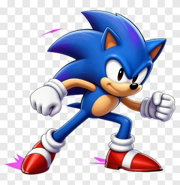 Sonic The Hedgehog In Action PNG