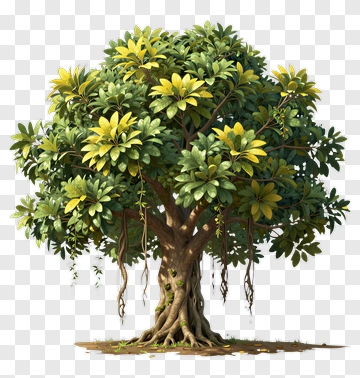 Banyan Tree With Lush Foliage PNG