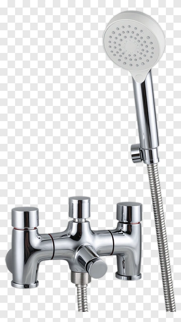 Modern Bathroom Shower Head And Faucet PNG