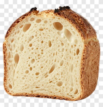 Freshly Baked Loaf With Airy Crumb PNG