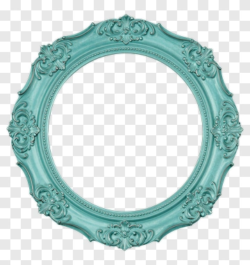 Ornate Cyan Frame PNG