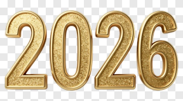 Golden Year 2026 PNG