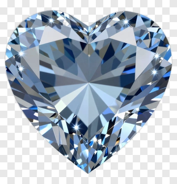 Heart Shaped Diamond PNG