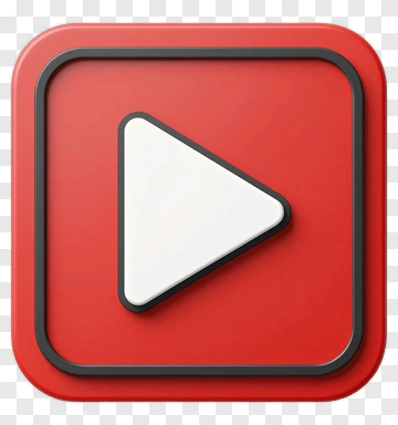 YouTube Play Button Icon PNG