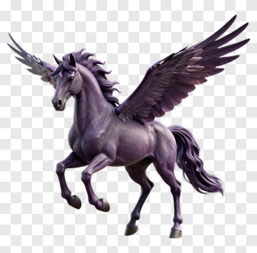 Purple Pegasus In Flight PNG