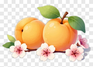 Apricot And Cherry Blossom PNG