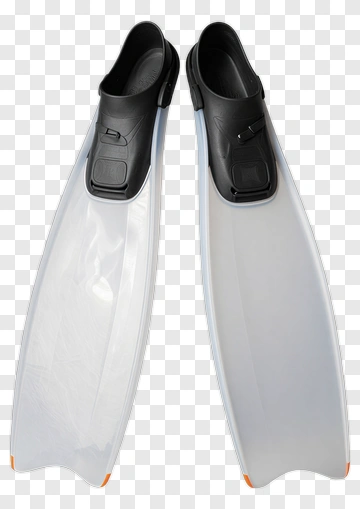 Pair Of Clear Swim Flippers PNG