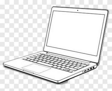 Hand Drawn Laptop PNG