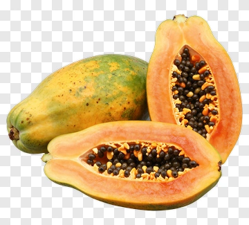 Fresh Papaya With Seeds PNG
