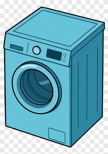 Blue Washing Machine PNG