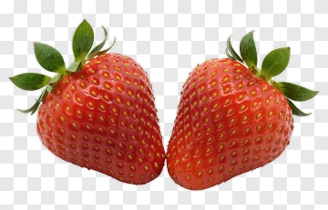 Two Fresh Strawberries PNG