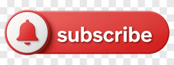 Red Subscribe Button With Bell Icon PNG