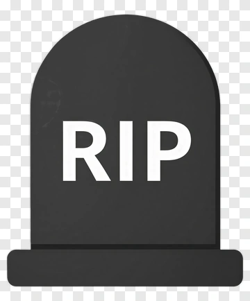 Gravestone With RIP Text PNG