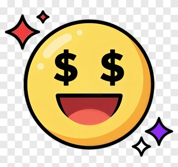 Money Emoji With Sparkles PNG
