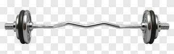 Barbell With Curved Handle PNG