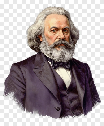 Portrait Of Karl Marx PNG