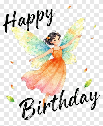 Happy Birthday Fairy PNG