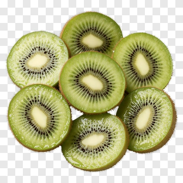 Fresh Sliced Kiwi Fruit PNG