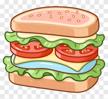 Delicious Sandwich With Fresh Ingredients PNG