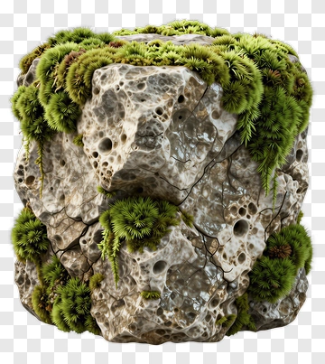 Moss Covered Rock PNG