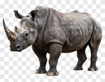 Rhino Standing PNG