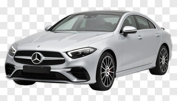 Silver Mercedes-Benz Sedan PNG