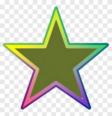 Rainbow Star PNG