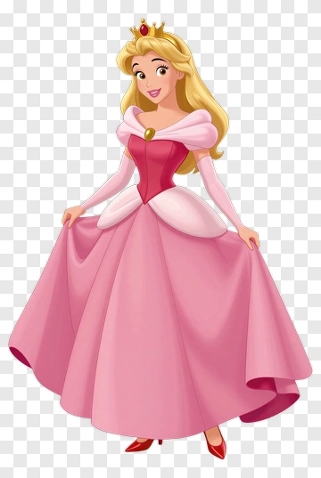 Princess In Pink Gown PNG