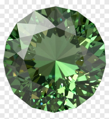 Green Diamond Gemstone PNG