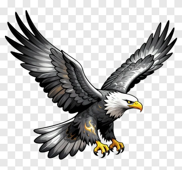 Eagle With Spread Wings PNG