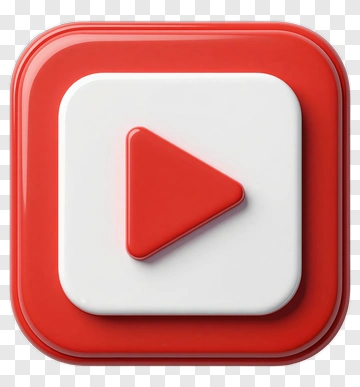 YouTube Play Button Icon PNG