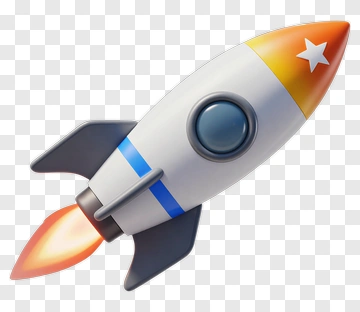 Rocket Launching Into Space PNG