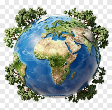 Earth Surrounded By Trees PNG