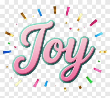 Joy Celebration Text PNG