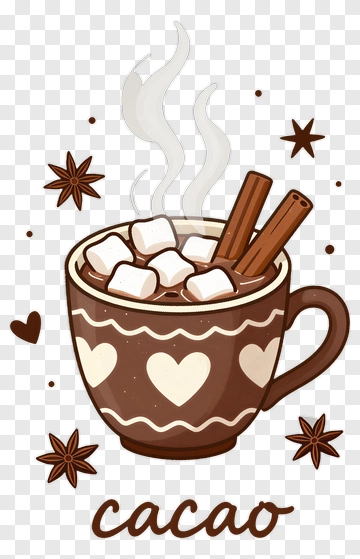 Hot Chocolate With Marshmallows And Cinnamon PNG