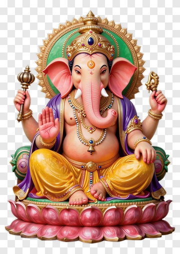 Ganesha Divine Figure PNG