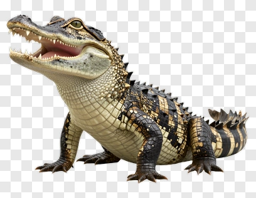 Alligator With Open Mouth PNG