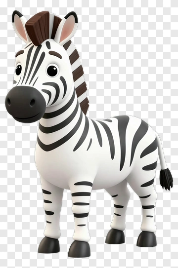 Cartoon Zebra PNG